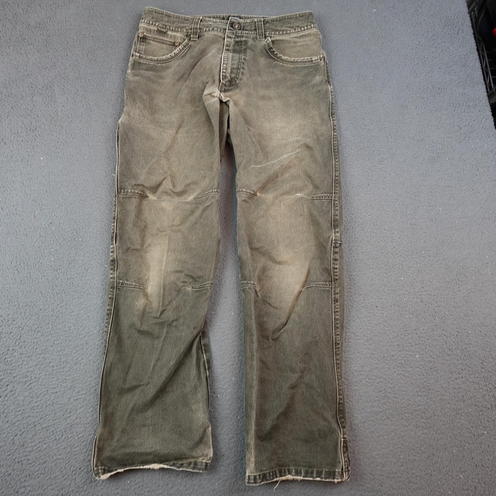 Kuhl Rydr Jeans Mens 32x31 Green Faded Patina Dye Straight Outdoor Work Pants